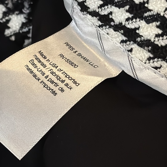 Veronica Beard Arte Houndstooth Pants 2 womens slacks business casual ankle slit - Picture 11 of 14